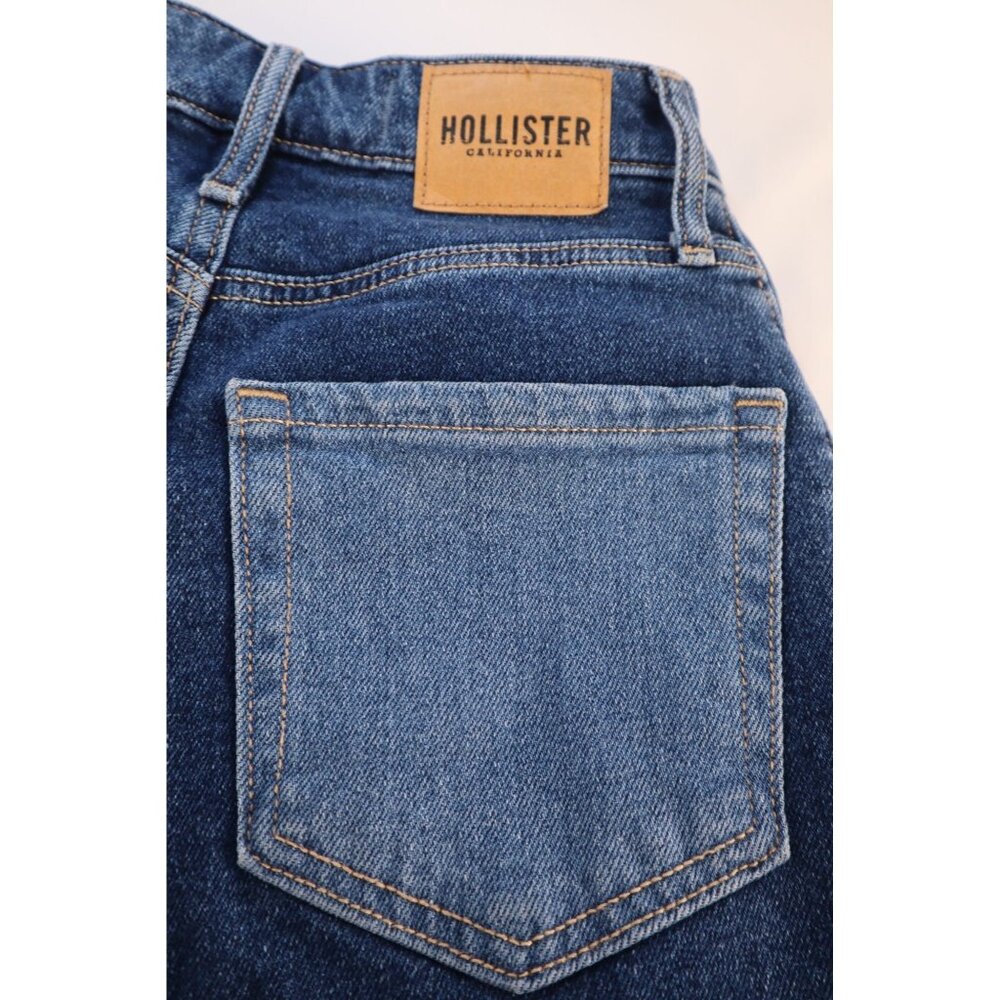 Hollister Ultra High-Rise Dad Jean W23 L31 Vintage Stretch Patchwork Denim - Picture 8 of 9